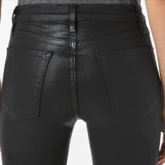 Frame Ali High Rise Cigarette Coated Jeans - Picture 3 of 10